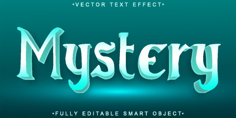 Poster - Turquoise Mystery Vector Fully Editable Smart Object Text Effect
