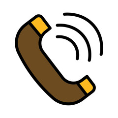 Poster - Call Interface Phone Filled Outline Icon