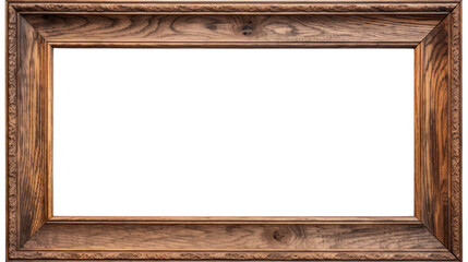 old frame wood texture isolated on a white background