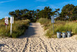 Strandzugang mit Sanddünen, Ostseebad Baabe, Rügen, Mecklenburg-Vorpommern, Deutschland