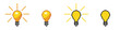 Pixel 8 bit light bulb vector. 8bit lamp idea symbol