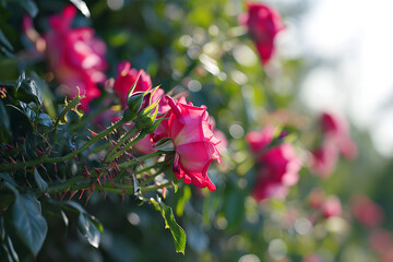 Canvas Print - Rose in the garden