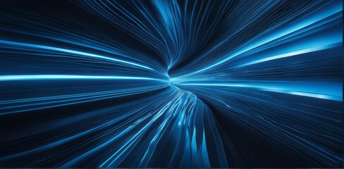 Poster - digital business abstract wave technology background the futuristic realm with this captivating wallpaper, the mesmerizing wave of science , creating a visual network of innovation