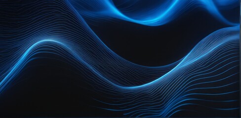 Poster - digital business abstract wave technology background the futuristic realm with this captivating wallpaper, the mesmerizing wave of science , creating a visual network of innovation