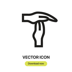 Fototapete - Time Out icon vector. Linear-style sign for mobile concept and web design. Time Out symbol illustration. Pixel vector graphics - Vector.