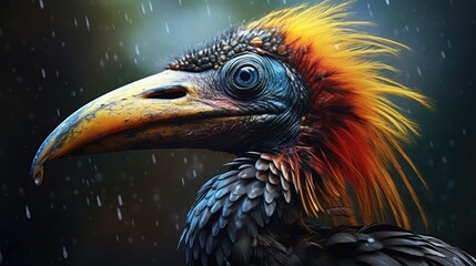 Poster - portrait of a vulture