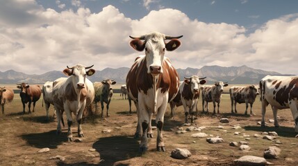 Poster - herd of cows