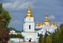 Saint Michael Golden Domed Monastery Is A Functioning Monastery. The Monastery Is Located On The Right Bank Of The Dnieper River Northeast Of The Saint Sophia Cathedral.