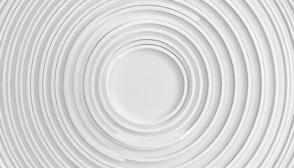 Wall Mural - concentric random rotated white ring or circle segments background wallpaper banner flat lay top view from above