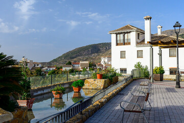 Wall Mural - Views of the City of Viznar in Granada.