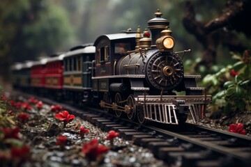 Sticker - Christmas Train Sets - Generative AI