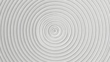Fototapeta Przestrzenne - offset white concentric wave shaped rings or circles background wallpaper banner flat lay top view from above