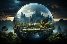 Globe Earth In Dimention Picture