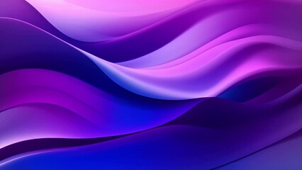 Poster - vibrant purple and blue wavy lines background. generative ai