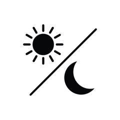 Poster - day night icon vector sun moon icon 