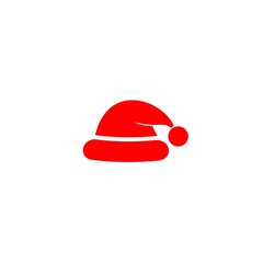 Wall Mural -  Santa's hat icon isolated on white background