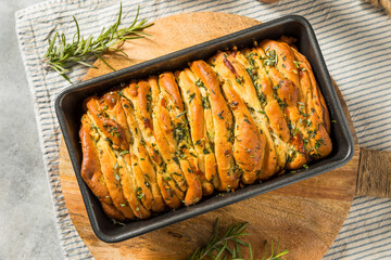 Canvas Print - Homemade Rosemary Pull Apart Bread