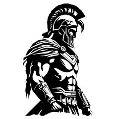 Ancient Greek Warrior Vector