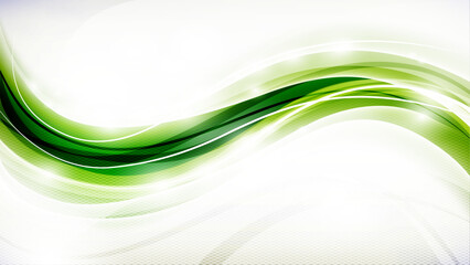 ecology abstract vector background. natural flow energy concept backdrop. green wave design promotin