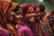 © thejokercze - Vibrant and expressive portrait of girl during Holi celebrations