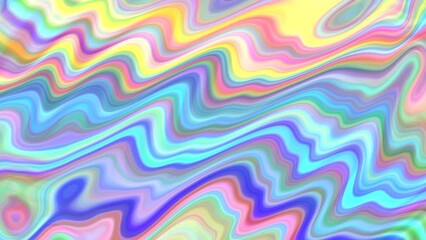 Poster - Animation of colorful background with wavy and curvy lines
