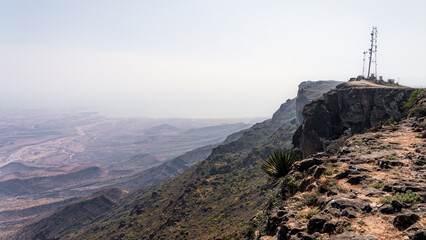 Wall Mural - Jabal Samhan with majestic mountain range