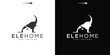 elephant with House for Home Real Estate Residential Mortgage Apartment Building Logo Design