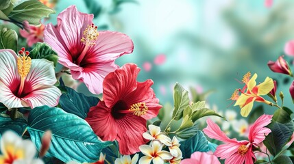 Poster - A close-up view of a vibrant bunch of flowers. Perfect for adding a pop of color and beauty to any project