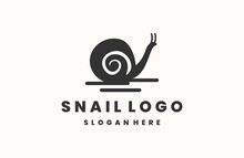 Snail Style Vector Logo Design. Creative Design