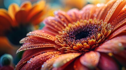 Sticker - Close-up of a vibrant blooming flower.