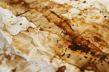 Poster - A close-up view of a piece of paper placed on a table. Can be used to represent note-taking, organization, or office work