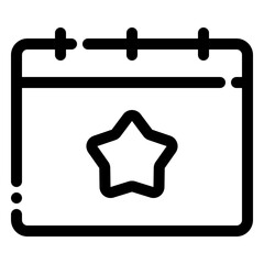 Sticker - event icon in line style