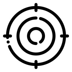 Sticker - target icon in line style