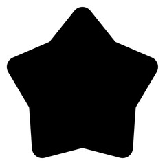 Sticker - star icon in solid style