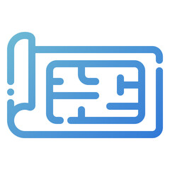 Sticker - blueprint icon