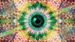 Hypnotic Eye Approaching Psychedelic Seamless Loop.