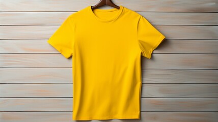 Wall Mural - yellow t shirt