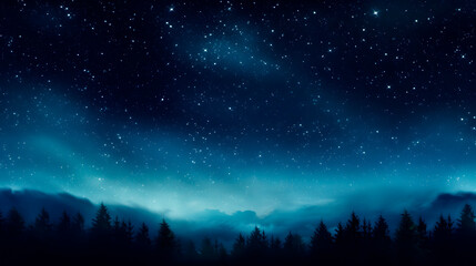 Wall Mural - sky background with many stars, sky full of stars