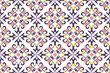 Seamless Azulejo tile. Portuguese and Spain decor. Ceramic tile with Victorian motives. Seamless Floral pattern. Vector hand drawn illustration, typical portuguese and spanish tile