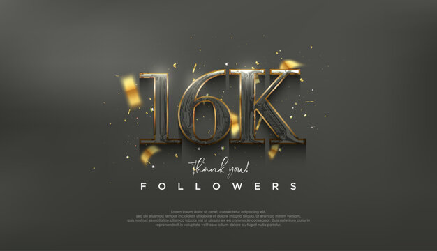 Elegant and luxurious design to thank 16k followers.