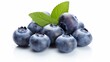 Organic blueberry isolated on white background isolated on white background,. Created using Generative AI Technology