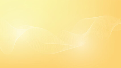 Wall Mural - abstract yellow background with wave lines pattern for modern graphic design decoration