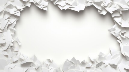 Wall Mural - White paper ripped message background isolated on white background,. Created using Generative AI Technology