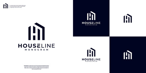 Wall Mural - Home Construction Architecture Building Logo Design Template