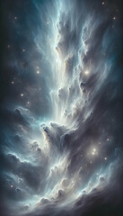 Wall Mural - Starry night cosmos Colorful nebula cloud in space galaxy	