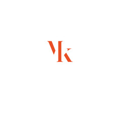 Fototapete - M, K, MK letter Logo Design Vector Template. Abstract Alphabet MK logo Illustration