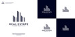 Building logo design inspiration. Symbol for construction, apartment, architecture, property, hotel and etc.