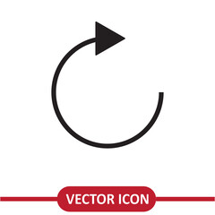 Poster - Reload icon vector. Refresh sign, flat trendy style illustration on white background..eps