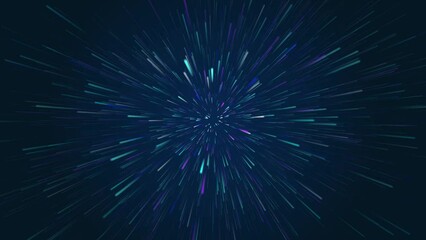 Poster - Big data technology background, transmitting large data through the network at high speed It's a line of light that runs at speed in a loop. It's an animation related to technology.