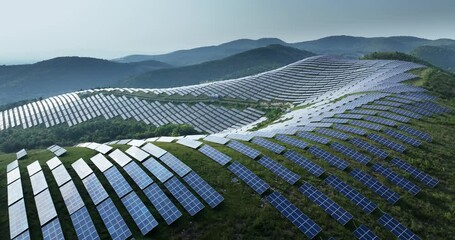 Wall Mural - view of solar power panels